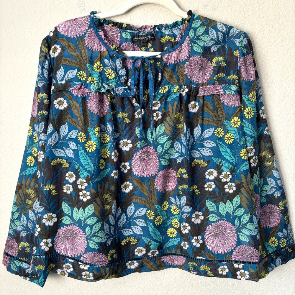 J. Crew Floral Blouse